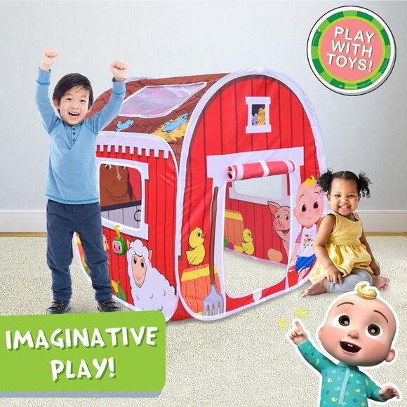 CoComelon Old MacDonald's Musical Barn -Up Tent, Indoor & Outdoor Use - Picture 4 of 7